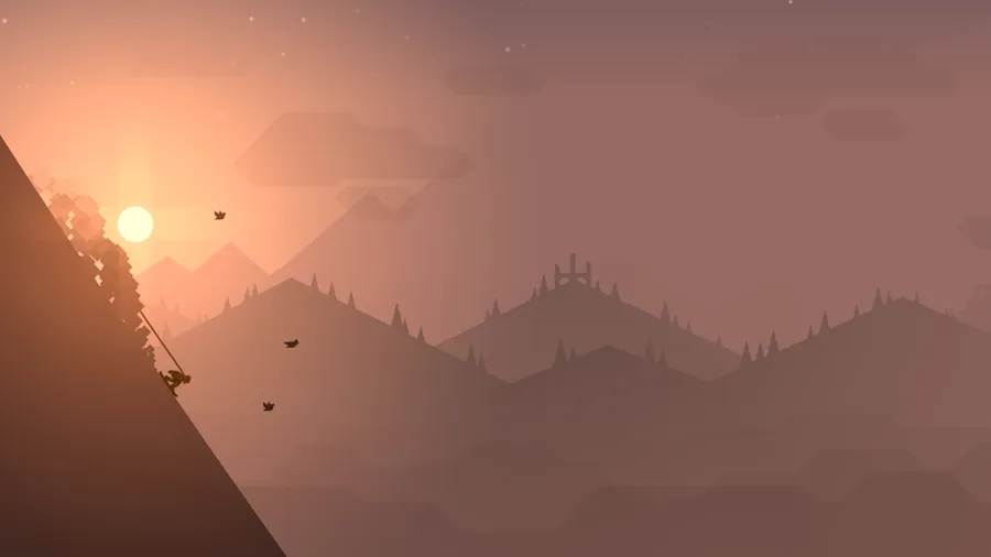 Alto&rsquo;s Adventure sunset mountain screenshot